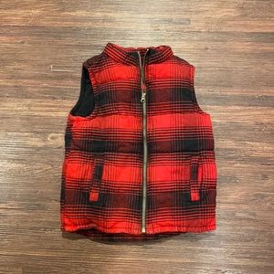 Boys Gymboree Size Small Red/Black Vest